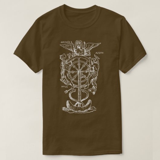 Eliphas Levi De 10e sleutel van de tarotoccultist  T-shirt (Design voorkant)