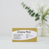 Eliptical - Amber Embossed Texture - Gold Visitekaartje (Staand voorkant)