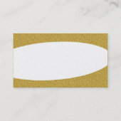 Eliptical - Amber Embossed Texture - Gold Visitekaartje (Achterkant)