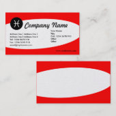 Eliptical Zodiac Gold - Picses Visitekaartje (Voorkant / Achterkant)