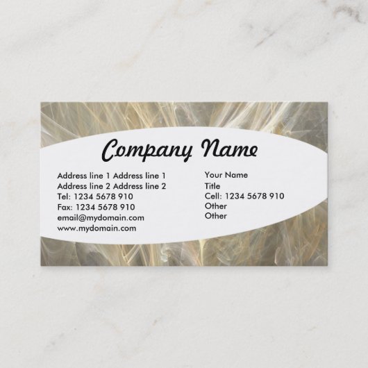 Eliptisch - Fractal Visitekaartje (Voorkant)