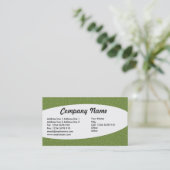 Eliptisch - Groen reliëf Visitekaartje (Staand voorkant)