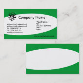 Eliptisch - groen voor gras visitekaartje (Voorkant / Achterkant)