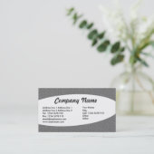 Eliptisch - Mid Grey Embossed Textuur Visitekaartje (Staand voorkant)