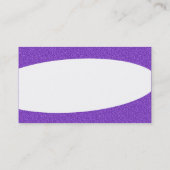Eliptisch - Violet Embossed Textuur Visitekaartje (Achterkant)