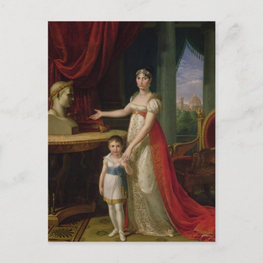 Elisa Bonaparte Grand Duchess van Toscane Briefkaart (Voorkant)