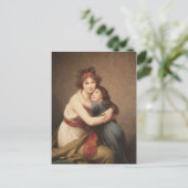 Elisabeth Le Brun Zelfportret met Dochter Briefkaart (Staand voorkant)