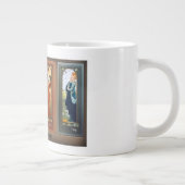 Élisabeth Sonrel Art Nouveau Maiden Bird Series Grote Koffiekop (Rechts)