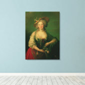 Elisabeth van Frankrijk noemde Madame Elizabeth Canvas Afdruk (Insitu (Houten vloer))