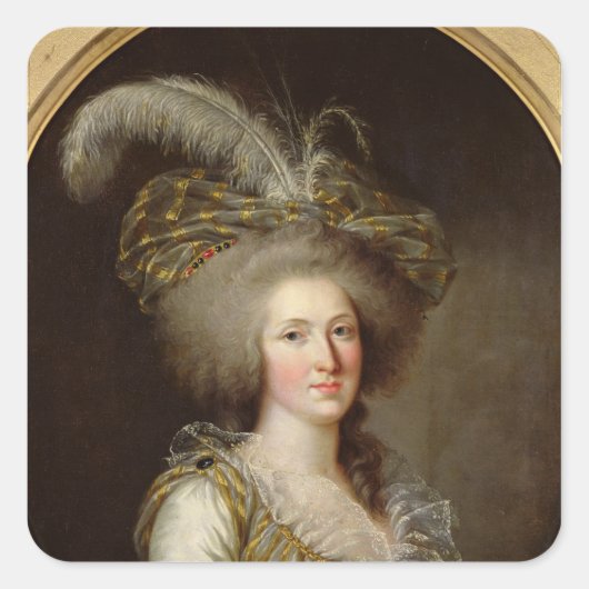 Elisabeth van Frankrijk Vierkante Sticker (Voorkant)