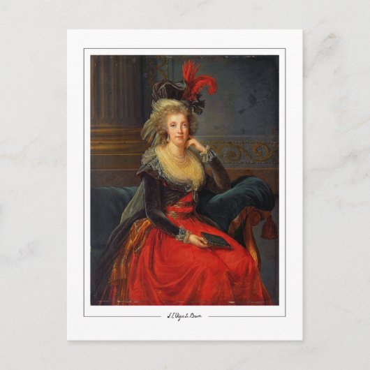Élisabeth Vigée Le Brun #216 - Fine Art Briefkaart (Voorkant)