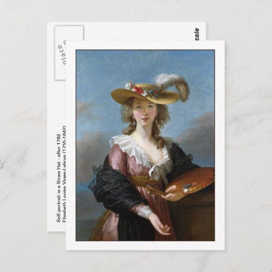 Elisabeth Vigee Lebrun Fine Art Self Portret Briefkaart (Voorkant / Achterkant)