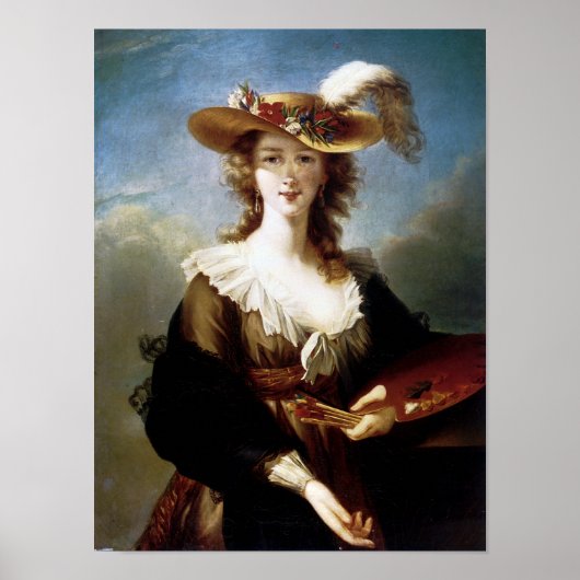 Elisabeth Vigee-Lebrun Self Portrait Poster (Voorkant)
