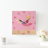 Elise Blonde Ballerina Wandklok (Huis)