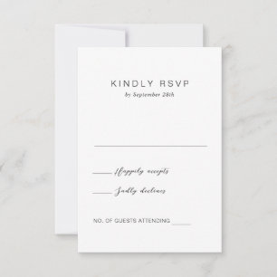 Elise Elegant Wedding RSVP Kaartje