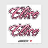 Elise faded pink Aufkleber Sticker Stickerset (Vel)