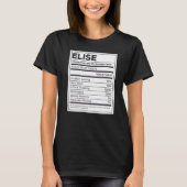 Elise Nutrition Information Problem Solution Hard  T-shirt (Voorkant)