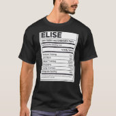 Elise Nutrition Information Problem Solution Hard T-shirt (Voorkant)