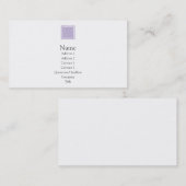 Elise - Paars Visitekaartje (Voorkant / Achterkant)