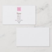 Elise - Roze Visitekaartje (Voorkant / Achterkant)