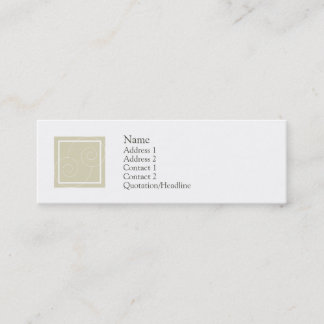 Elise - Tan Mini Visitekaartje