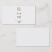 Elise - Tan Visitekaartje (Voorkant / Achterkant)