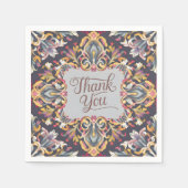 Elit  barokke stijl Elegant Dank u Servet (Voorkant)