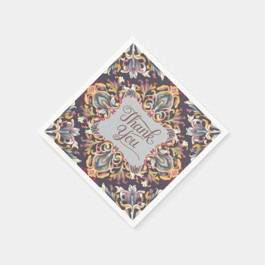 Elit barokke stijl Elegant Dank u Servet (Hoek)