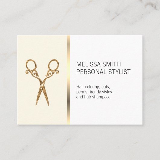 Elitaire Kapsalon Visitekaartje (Voorkant)