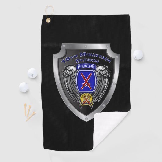 Elite 10th Mountain Division "Climb to Glory" Golfhanddoek (Insitu)