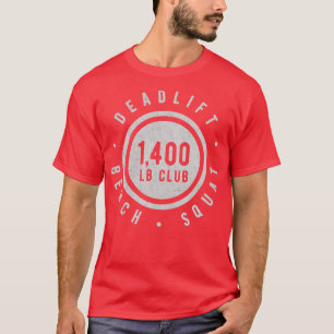 Elite 1400lb Club Powerlift Gym Sterke nieuwheid T-shirt