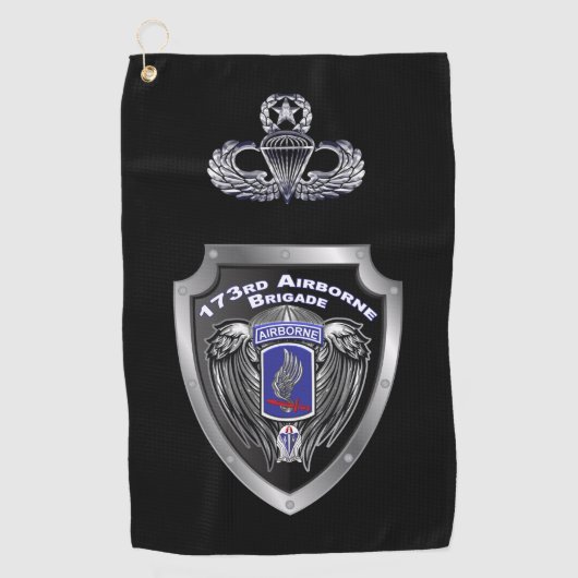 Elite 173rd Airborne Brigade Combat Team Golfhanddoek (Voorkant)