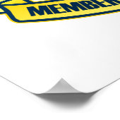 Elite 1 procent (blauw) poster (Hoek)