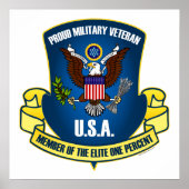 Elite 1 procent (blauw) poster (Voorkant)