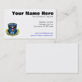 Elite 1 procent (blauw) visitekaartje (Voorkant / Achterkant)