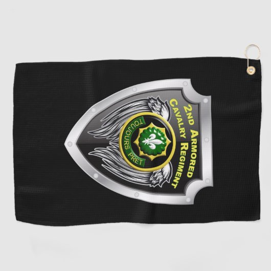 Elite 2e Armored Cavalry Regiment Golfhanddoek (Horizontaal)
