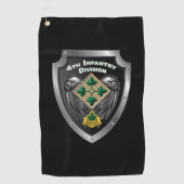Elite 4e Infanteriedivisie "Steadfast and Loyal" Golfhanddoek (Voorkant)