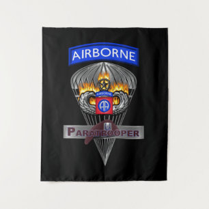 Elite 82nd Airborne Division Silver Chute Wandkleed