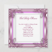 Elite Baby shower Baby Girl Pink Elite Kaart (Achterkant)