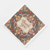Elite barok stijl Thanksgiving dank u Servet (Hoek)
