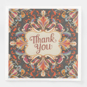 Elite barok stijl Thanksgiving dank u Servet (Voorkant)