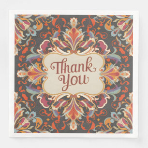 Elite barok stijl Thanksgiving dank u Servet