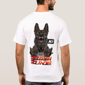 ELITE Belgian Malinois Extreme hond getraind T-shirt (Achterkant)