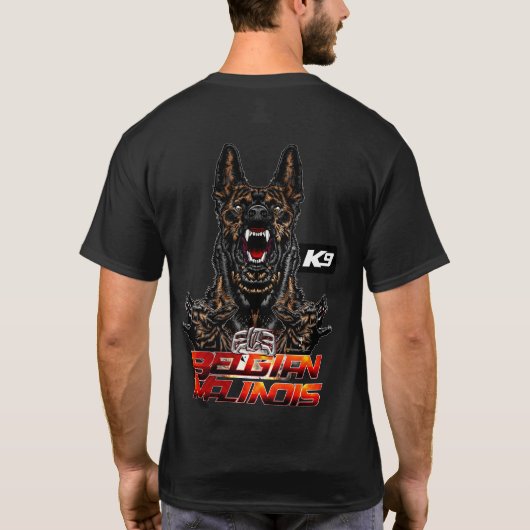 ELITE Belgian Malinois Extreme hond getraind T-shirt (Achterkant)