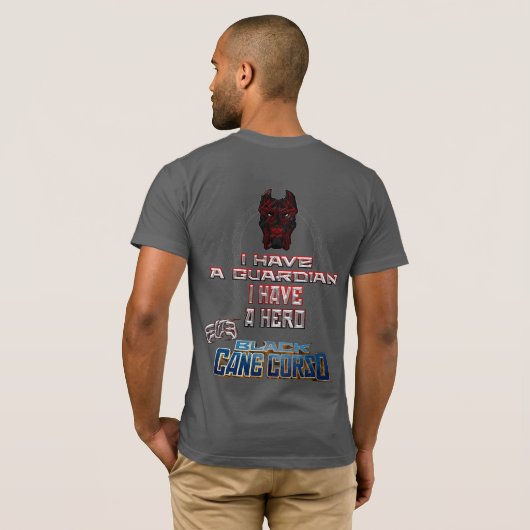 Elite Black Cane Corso Hero T-shirt (Achterkant volledig)