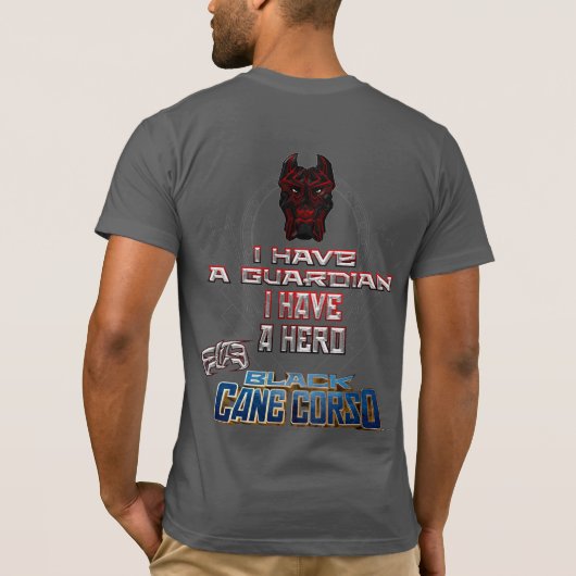 Elite Black Cane Corso Hero T-shirt (Achterkant)