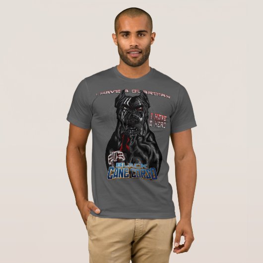 Elite Black Cane Corso Hero T-shirt (Voorkant volledig)