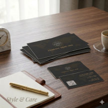 Elite Black Gold Zakelijke Identiteit Visitekaartj
