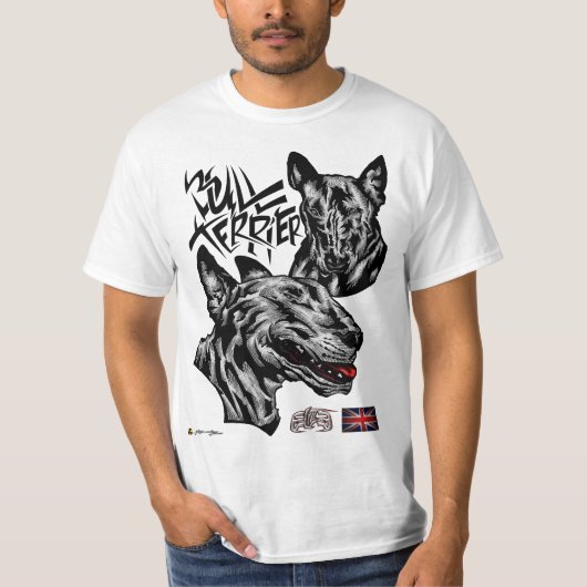 ElitE Bull Terrier-denkkoppen T-shirt (Voorkant)