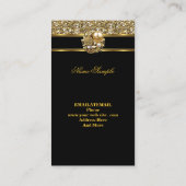 Elite Business Gold Elegant Glitter Jewel 2 Visitekaartje (Achterkant)